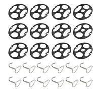 Générique Car Seat Hooks - Locking Clip Car Seats, 12pcs Cars Cover Chucks And Metal Hooks, Fastening Buckles, Universal Replacement Accessories | Secure Mounting Kit For Vehicle Interior Seat Cover