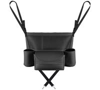Générique Car Seat Storage Bag - Pu Leather Mesh Car Handbag Holder | Hangable Mesh Elastic Storage Bag Holder | Pu Leather Between Cars Seat Organizer for Drivers Kids Pets Automotive Vehicle