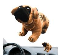 Générique Car Shake Dog Heads Decor - Resin Nodding Puppy Ornament, Simulated Dog Head Figurine | Cute Decoration System, Car Interior Dashboard Desk Tabletop Decor