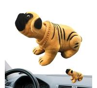 Générique Car Shake Dog Heads Decor - Resin Nodding Puppy Ornament, Simulated Dog Head Figurine | Cute Decoration System, Car Interior Dashboard Desk Tabletop Decor