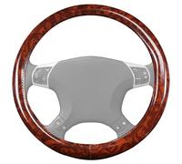 Générique Car Steering Wheel Cover - Wood Grain Artificial Leather