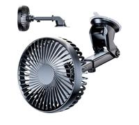 Générique Car Suction Fan Adjustable Rotatable Windshield Cooling Air Fan