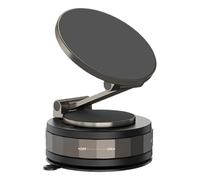 Générique Car Suction Magnetic Phone Mount, Magnetics Holder with Strong Suctions Cup Car Dashboard Or Windshield, in General Smartphone Support, Adjustable Rotation Stand for Sedan, Minivan, 6x3.6cm