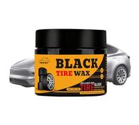 Générique Car Tire Care Wax - Tire Shine | Tires Retreading Black Wax | 80g Restorer Detailer Paste | Tyre Shine for Cars for Auto Truck Motorcycle Boat Automotive RV Detailing Rim