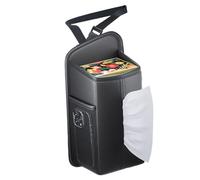 Générique Car Tissue Box Holder - Soft Automotive Pocket for Seat Side Storage | Multi Purpose Organizer for Minivan Motorhome Sedan Truck, Holds Drinks Beer Cell Phone Wallet Keys