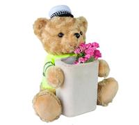 Générique Car Trash Bin - Tissue Box Trash Cans Set, Vehicle TrasSh Can Car Tissue Dispenser, Bear Plush Storage Organizer for Napkin, Garbage, Automotive Truck, Suv, Sedan, Rv, Organization