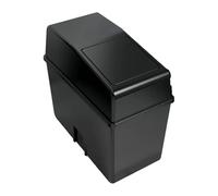 Générique Car Trash Can - Automotive Organizer Dustbin With Sturdy Lid & Clips, Space-Saving Black ABS Garbage Container For Cars, SUVs, Trucks & Home, Spill-Proof Vehicle Interior Accessory