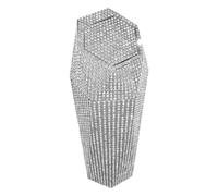 Générique Car Trash Can | Rhinestone Interior Garbage Holder with Lid - Car Interior Trash Holder - for Camping Travel Road Trip Truck Commuting SUV Van RV Driving