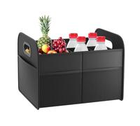 Générique Car Trunk Organizer - Folding Storage Box with Handles Waterproof 30L | Car Accessories Holder for Diapers Fruits Vegetables Snacks Camping Tableware | Bin for Sedan SUV Trunk