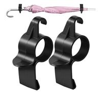 Générique Car Trunk Umbrella Hook 2 Pieces | Car Umbrella Hook 2 Pieces,Space-Saving, High Load-Bearing Hanger For Van RV Automotive Road Trip Camping Travel Outdoors