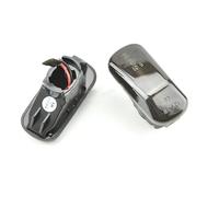 Générique Car turn signals 34301-S5A-013 2x feu de position latéral dynamique clignotant pour Accord pour Civic pour ville pour CR-V lampe répéteur LED coulant cache clignotant(Smoky-black)