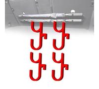 Générique Car Umbrella Hook,2/4/6 Pack Car Umbrella Clip,Trunk Hooks Umbrella-Storage Hook Clip,Stable Installation,No Drilling/No Shaking/No Noise,Suitable for Any Vehicle (Red,4PCS)
