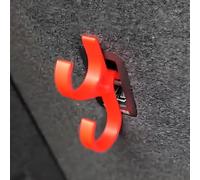 Générique Car Umbrella Hook 2 PCS, Universal Car Trunk Umbrella Holder, Plant Towel Holder Auto Internal, No drilling, No noise, Stable Installation, Suitable for All Cars (Red,4pcs)