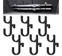 Générique Car Umbrella Hook, Egad Blue Car Umbrellas Holder, CarSeat Back Headrest Hook for Umbrella, No drilling, No shaking, Space Saving Organizer Accessory for All Cars (Black,6Pcs)