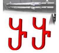 Générique Car Umbrella Hook, Universal Car Umbrella Holder, Universal Trunk Hooks Umbrellas Mount, Trunk Hooks Umbrella-Storage HookClip, Plant Towel Holder Auto Internal, for Any Vehicle (red*2)