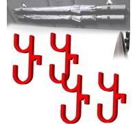 Générique Car Umbrella Hook, Universal Car Umbrella Holder, Universal Trunk Hooks Umbrellas Mount, Trunk Hooks Umbrella-Storage HookClip, Plant Towel Holder Auto Internal, for Any Vehicle (red*4)