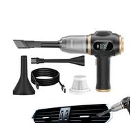 Générique Car Vacuum Cleaner | Multi-Functional Car Vacuum Portable Cordless | Comprehensive Wireless Rechargeable Air Dusters Auto Accessories for Pet Hair Small Space Dorm Room Keyboard Travel