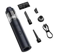 Générique Car Vacuum, Cordless Portable Cleaner, Multi-Nozzle Air Duster, 10.63x2.17 inches Compact Rechargeable Vacuum, Ideal for Home, Vehicle, RV, Pet Hair, Furniture, Carpet, Seat and Truck