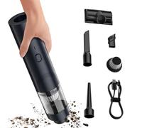 Générique Car Vacuum, Portable Cordless Vacuum, Auto Air Duster, Lightweight Design, High Suction Power, for Car Seat Vehicle Keyboard Furniture Carpet Pet Hair, 10.63x2.17 inches Black 1 Piece