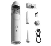Générique Car Vacuum, Portable Vacuum, Multi Nozzle Attachments, Lightweight Compact Suction, Cordless Air Duster for Home, Vehicle, Keyboard, Furniture, Camping, RV, Truck, Pet Hair, 27x5.5cm