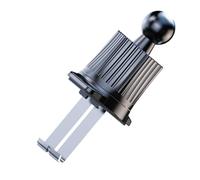 Générique Car Vent Phone Holder Base | 3.5 X 1.8 inch, PVC + Alloy, Black | Double Hook Clip, 360° Adjustable | Non Destructive Mount for Dashboard Air Vent, Universal Navigation Stand Part