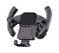 Générique Car Vent Phone Holder, Retractable Air Vent Mount, Steering Wheel-Shaped Smartphone Cradle, Compact Support Rack for Automotive, Truck, Sedan, RV, Or Pickup Interior Hands-Frees Use
