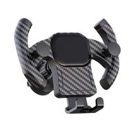 Générique Car Vent Phone Holder, Retractable Mount Rack, Steering Wheel Design Cradle, Compact Clip Attachment, for Automotive Truck Sedan RV Pickup Dashboard Airflow Use, 4.72x3.35x3.74 inches