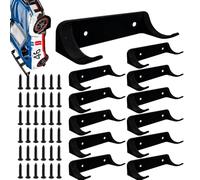Générique Car Wall Mount, Toy Car Wall Bracket, 2.8x0.91x0.55 inches Vertical Wheel Model Stand, 12pcs Adorable Floating Display Shelves, Black Fence Rise Storage for Vehicles