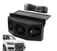 Générique Car Window Fan, 1600mAh Solar Powered Ventilation Cooling Fan