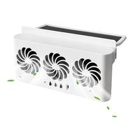 Générique Car Window Fan, Auto Air Circulation Fan, Adorable Solar Three-Head Cooling Design, Ventilation Tool for Small Cars, Trucks and Sedans, Summer Coolings, 9.06x4.45x1.97 inches