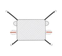 Générique Car Windshield Snow Cover, Magnetic Ice Protector, 3-Layer Sun Shade, Anti-Slip, Quick Install Insulation, Foldable All-Weather Shield, Ideal for SUV, Vehicle, RV, 57.09x43.31 inches