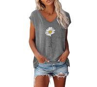 Générique Caraco Femme Avec Manches Cap Et Encolure V Couleur Unie Pour Un Look Décontracté Et Loose Débardeur Femme Shirt Pour Bureau Ou Loisirs