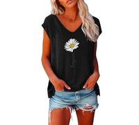 Générique Caraco Femme Avec Manches Cap Et Encolure V Couleur Unie Pour Un Look Décontracté Et Loose Débardeur Femme Shirt Pour Bureau Ou Loisirs