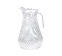 Générique Carafe à Jus Contenant pour Boissons Fraîches Pichet Transparent Bec Verseur Pratique Café En PC Adaptée à La Réception Mai, Rayures