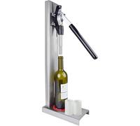 générique Carafes à vin : Tire-Bouchon Manuel en Acier Inoxydable, Base réglable en Hauteur, mécanisme de Fermeture à Levier à Ressort, Compatible avec Les Bouchons en liège naturels et synt