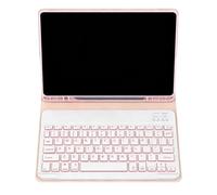Générique Carcasa Protectora Con Teclado Para Tablet 27,5x20,5x2,5 Cm - Cubierta Retroiluminada ABS - Soporte Magnético Con Ranura Para Bolígrafo - Para Escuela, Viajes, Estudio, Negocios Y Hogar