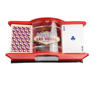 Générique Card 2 Deck, Manuel du mélangeur de Cartes - Machine de Poker Shuffle pour Cartes,Mélangeur de Manuel à 2 Niveaux, Machine à mélanger Les à Jouer pour la Maison, Les Jeux de de vo