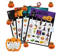 Générique Card Games, Board Card Set, 24 Players with 7x5 inches, Halloween Bingo Table Toy for Family, Camping, Home, Social, School, Travel, Classroom, Homeschool, Vacation, Entertainment