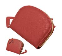 Générique Card Holder, Cat Wallet, PU Leather Mini Purse 3.94x0.98x3.54 inches, Secure Zippered Pocket, Cute Organizer Case, Stylish Storage Accessory for, Compact ID Cash Keeper