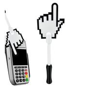 Générique Card Holder Wand - Contactless Credit Card Storage Accessory for Tap Transactions | 3D Printed with Lightweight Design, Finger Style Payment Sleeve for Store Restaurant Travel Convenience