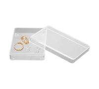 Générique Card Storage Case - Transparent Hard Shell Box, Game Organizer | Spacious Playing Holder with Secure Lid Feature, Multifunctional Container for Jewelry Small Items Office Travel Accessories
