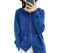 Générique Cardigan Femme Grande Taille,Cardigans en Cachemire pour Femmes, Sweats À Capuche, Pulls en Laine Tricotés, Pulls en Tricot Bleu Marine, Coupe