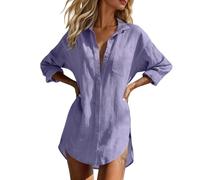 Générique Cardigan Long décontracté Ouvert Devant Coupe Ample col Rabattu Chemisier pour Femme élégant et Confortable Parfait Quotidien