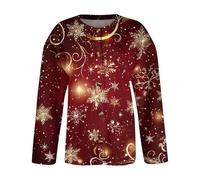 Générique Cardigan Noel Femme Manche Longue, Pull De Noël Femme Impression Bouton Col Rond, Cardigans Classique Doux Pulls Tricot Vintage Ample Pastèque Rouge XXL
