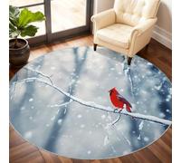 Générique Cardinal Tapis Rond Lavable pour Chambre d'enfant, Salle de Jeux, Table Basse, décoration d'intérieur - 100 cm