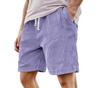 Générique Cargo pour Pantalon Homme pour Homme, Pantalon Cinq Minutes, Short décontracté pour Le Travail Rapide Collants De (Purple, XXXXL)