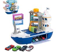 Générique Cargo Ship Toy - Pretend Play Game with Race Car | Cargo Ship Toy