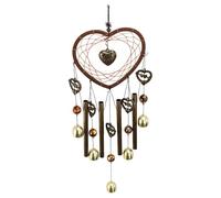 Générique Carillon ÉOlien Attrape-Rêves Cœurs -60 Cm/23 Décoration Intérieure Et Extérieure pour Jardin & Chambre | Mobile Musical Artisanal, pour Terrasse, Cour Et Maison
