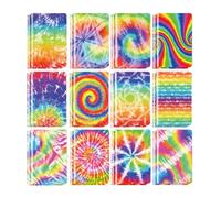 Générique Carnet de Notes Tie-Dye - 24 pièces de Carnets d'Inspiration de Petite Taille,Fournitures de Papeterie Tie-Dye Faveurs de Fête pour Thanksgiving Amitié École Bureau Maison et Anniversaire