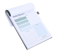 Générique Carnet de Planification Quotidien Détachable A5, Bloc-notes à Points Lignes Horizontales, Pages Vertes, Agenda Portable pour Bureau et Travail, Planificateur de Tâches
